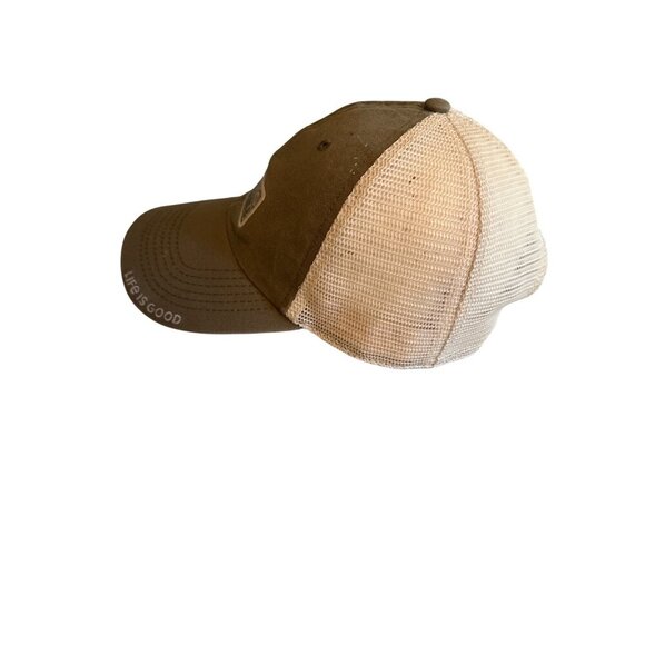 Life is Good Work Hard Stay Humble Mesh Back Baseball Cap - Picture 2 of 5